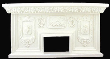 Dollhouse Miniature Fireplace